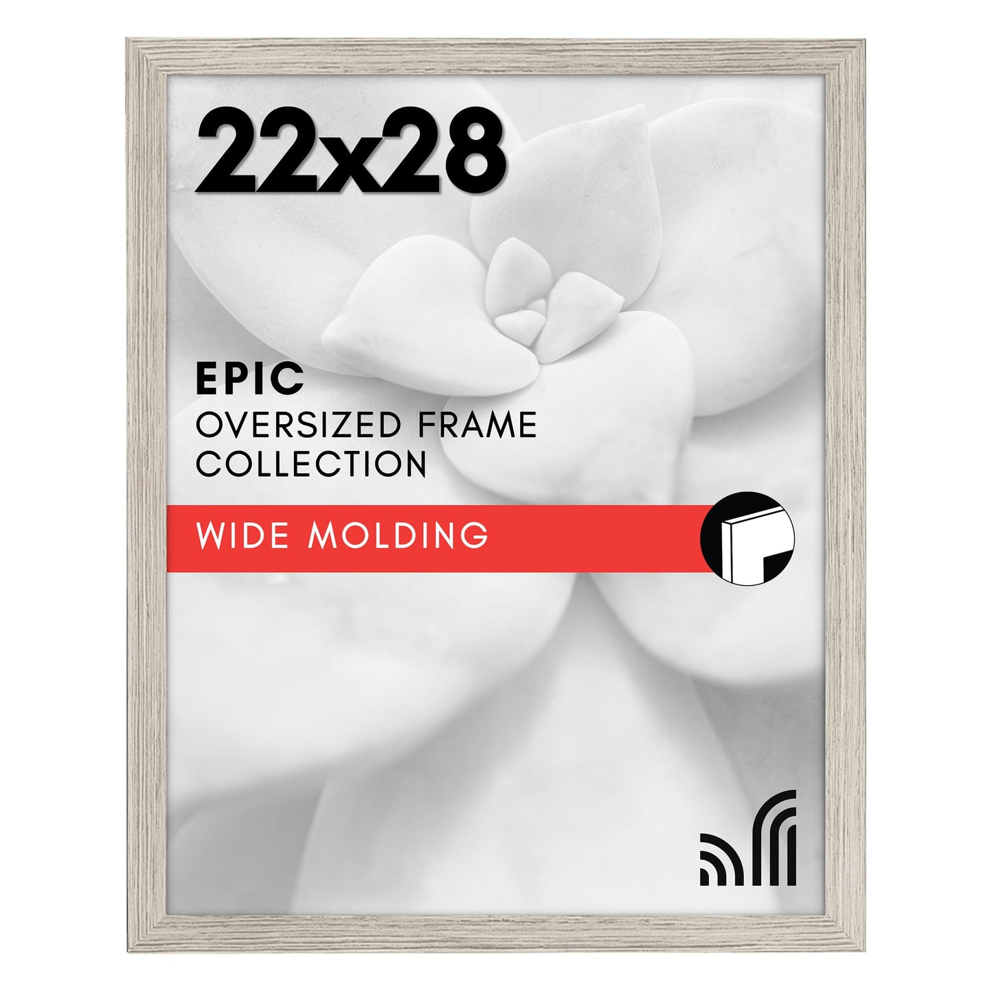 Gallery Poster Frame with Wood Grain Finish | Epic Collection