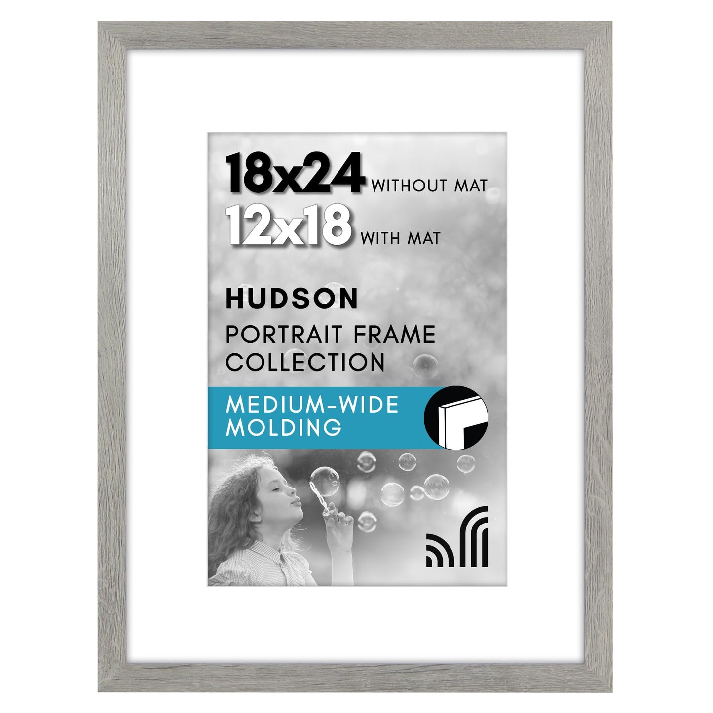Oversized Gallery Picture Frame with Mat | Hudson Collection