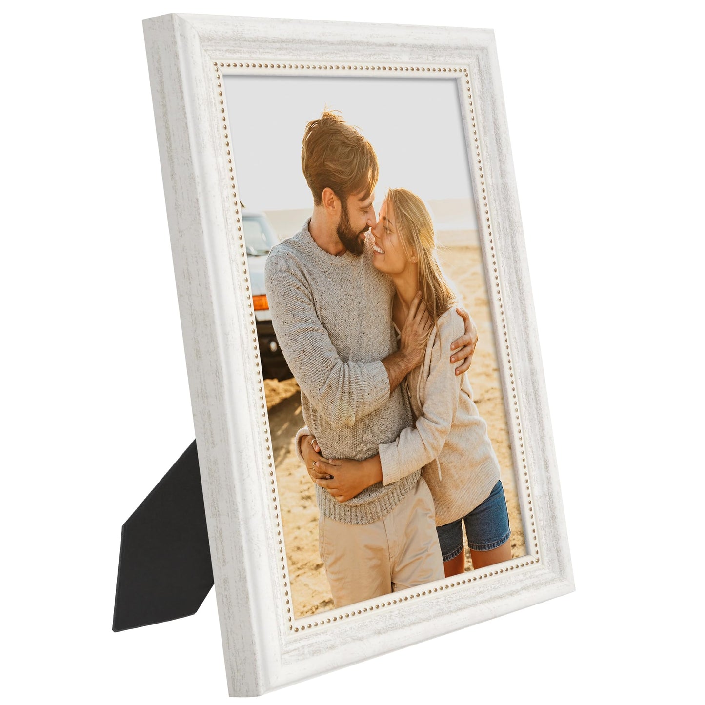 5x7 | Vintage Frames | White Gold | Modern - Premium Quality