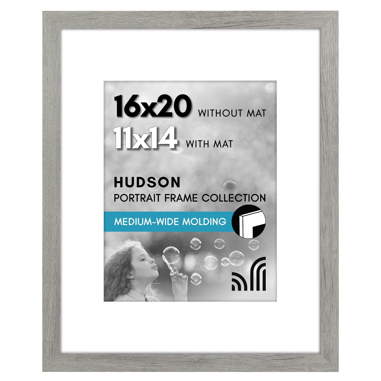 Oversized Gallery Picture Frame with Mat | Hudson Collection