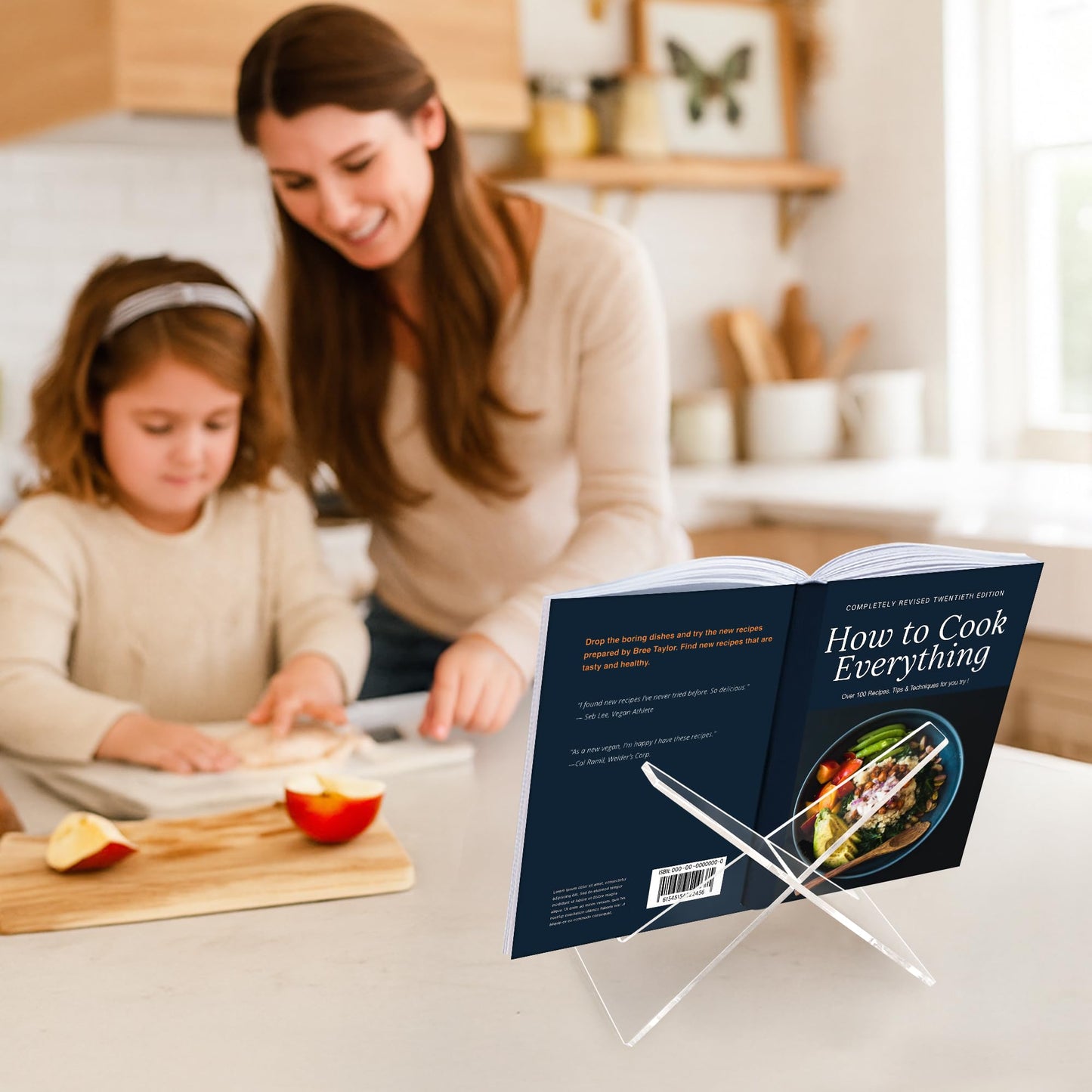 8-Inch | Acrylic Display Stand | Set of 2 | Modern - Premium Quality