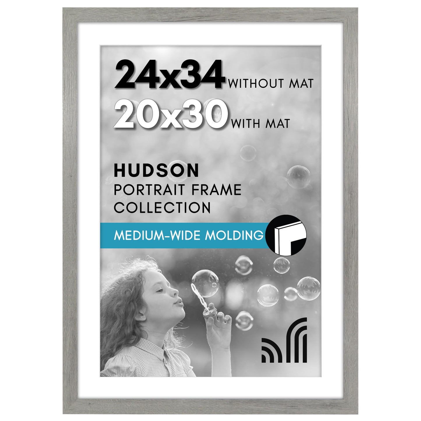 Oversized Gallery Picture Frame with Mat | Hudson Collection