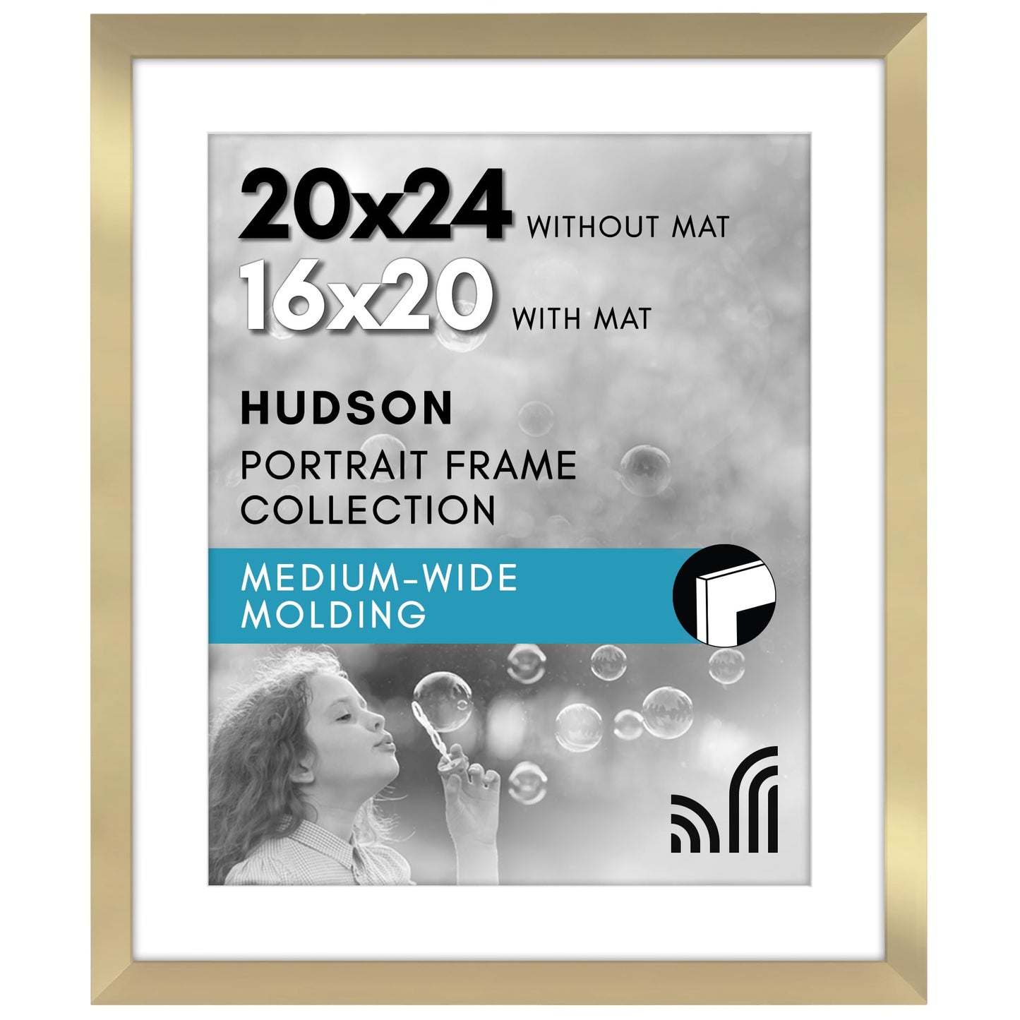 Oversized Gallery Picture Frame with Mat | Hudson Collection
