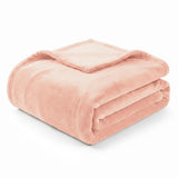 Americanflat 90x90 Fleece Throw Blanket - Soft and Breathable Throw Blanket for Couch, Bed, Chair - Oversized Fleece Blankets Perfect for Home, Bedroom, or Outdoor Use - Pink