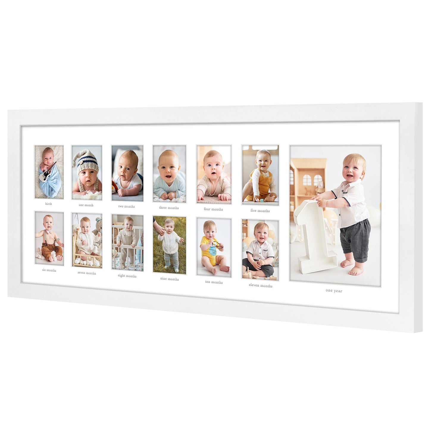 Wood Picture Frame | Horizontal and Vertical Wall Display | Modern Art Decor