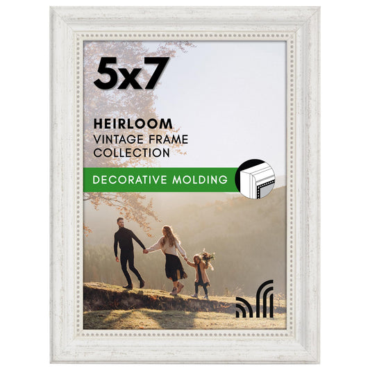 5x7 | Vintage Frames | White | Modern - Premium Quality