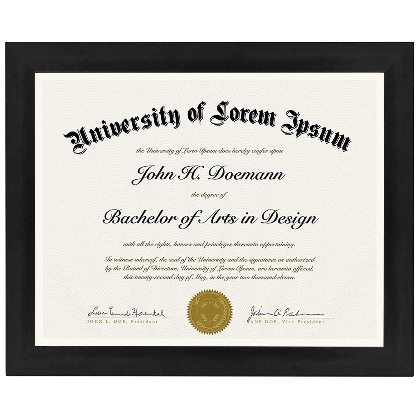 Diploma Frame | Legacy Collection | Modern - Premium Quality Display