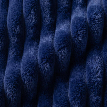 Americanflat 60x80 Faux Fur Throw Blanket - Soft and Breathable Throw Blanket for Couch, Bed, Chair - Blue Faux Fur Blankets Perfect for Home, Bedroom, or Outdoor Use