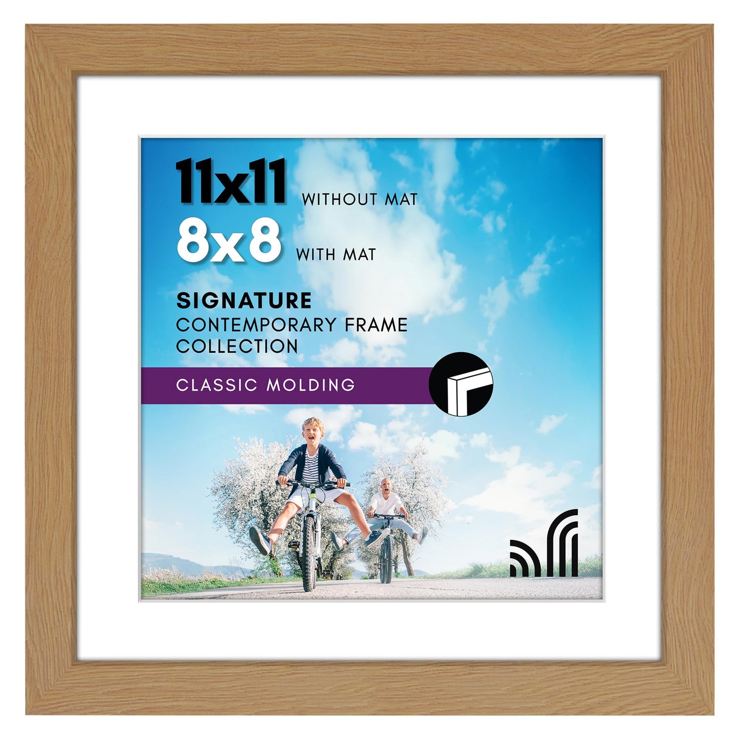 Americanflat Picture Frame | Includes Mat | Classic Molding | Signature Collection