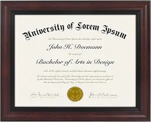 Legacy Unmatted Document Frame