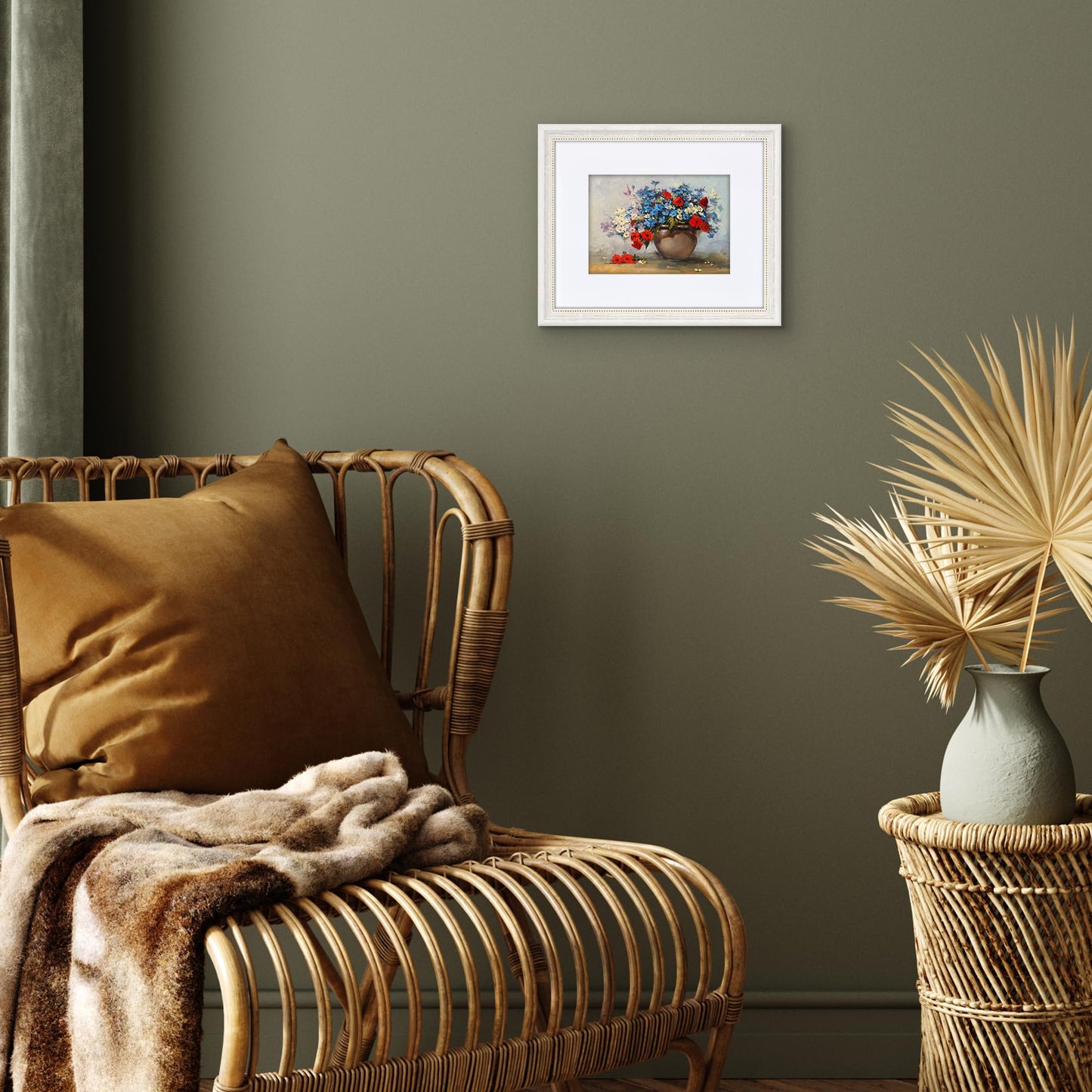 8x10 with 5x7 Mat | Vintage Frames | White Gold | Modern - Premium Quality