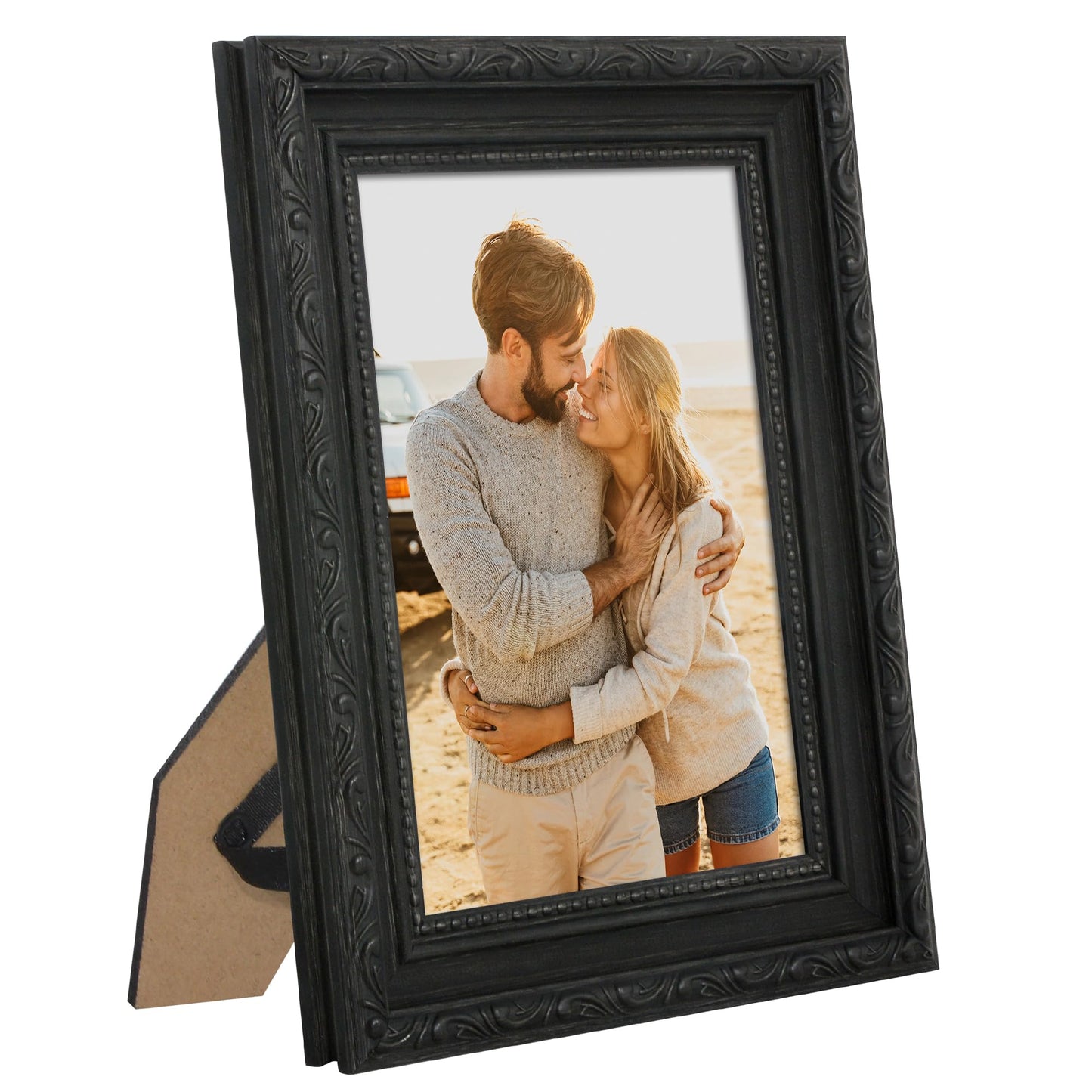 5x7 | Ornate Vintage Frame | Black | Modern - Premium Quality