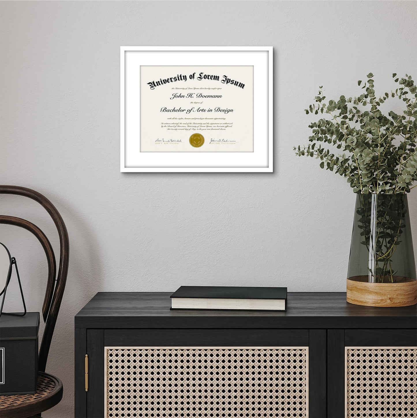 Americanflat Legacy Diploma Frame | With Mat Multi pack | Shatter-Resistant