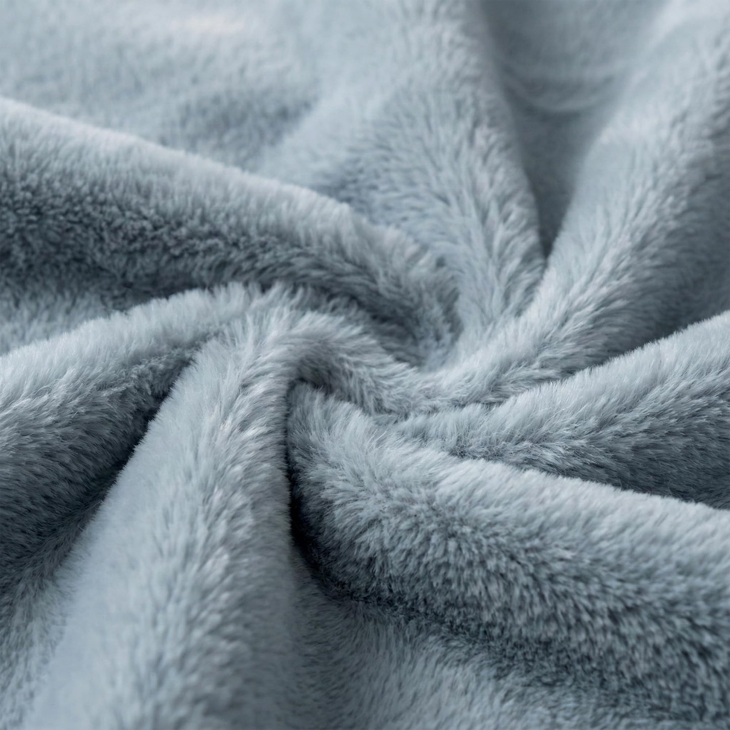 Americanflat 50x60 Double Sided Faux Fur Throw Blanket - Soft and Breathable Throw Blanket for Couch, Bed, Chair - Gray Faux Fur Blankets Perfect for Home, Bedroom, or Outdoor Use