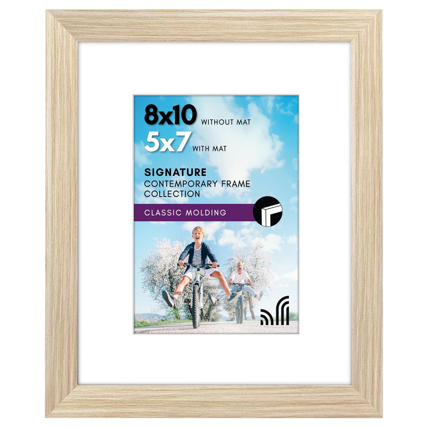 Americanflat Picture Frame | Includes Mat | Classic Molding | Signature Collection
