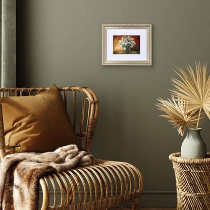 8x10 with 5x7 Mat | Ornate Vintage Frame | Silver | Modern - Premium Quality