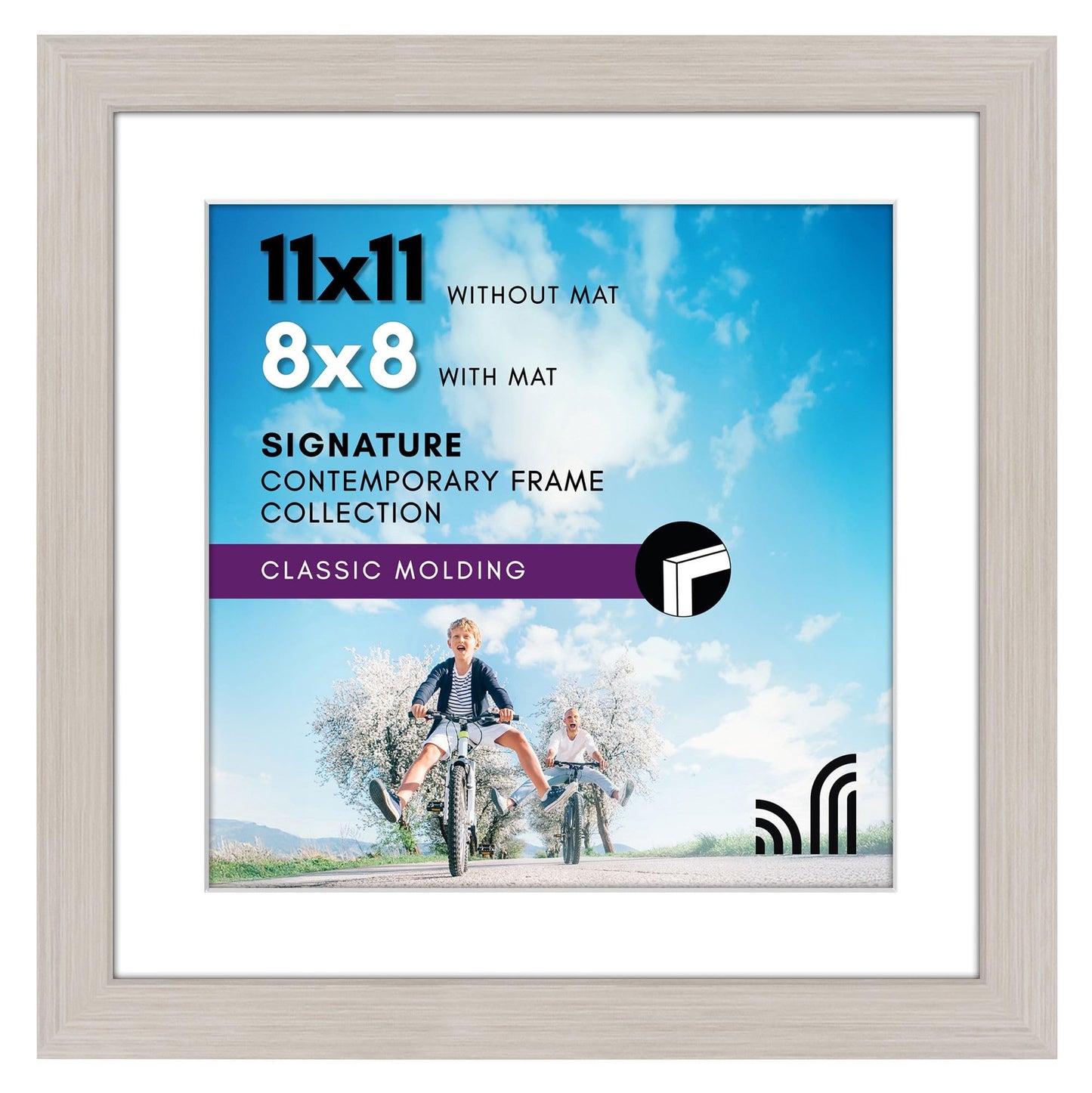 Americanflat Picture Frame | Includes Mat | Classic Molding | Signature Collection