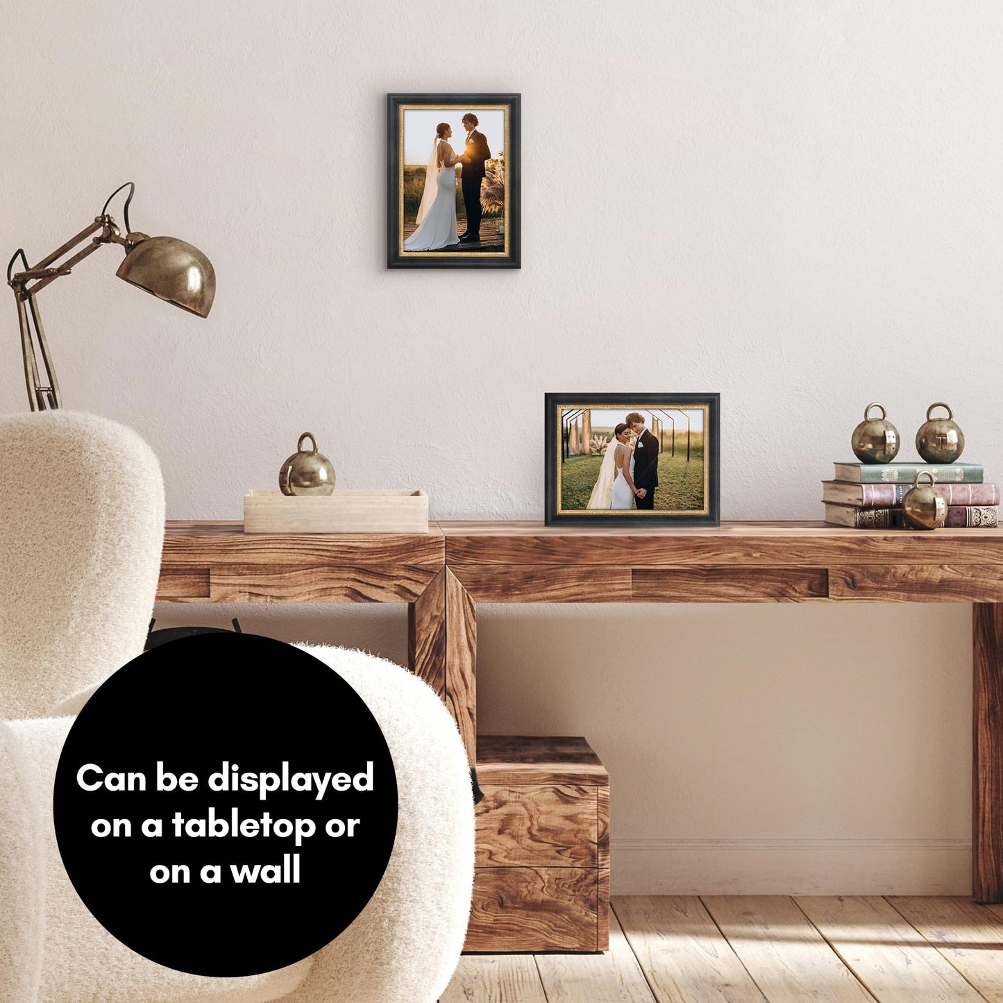 5x7 | Vintage Frames | Black Gold | Modern - Premium Quality