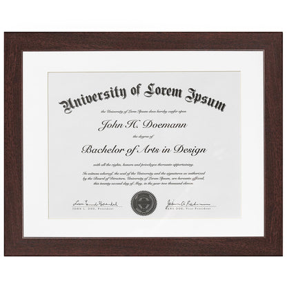 Americanflat Diploma Frame | With 8.5x11 Mat | Shatter-Resistant Glass