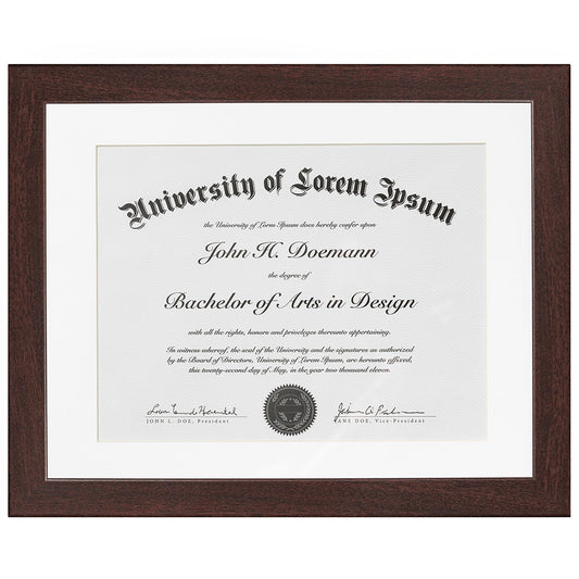Americanflat Diploma Frame | With 8.5x11 Mat | Shatter-Resistant Glass
