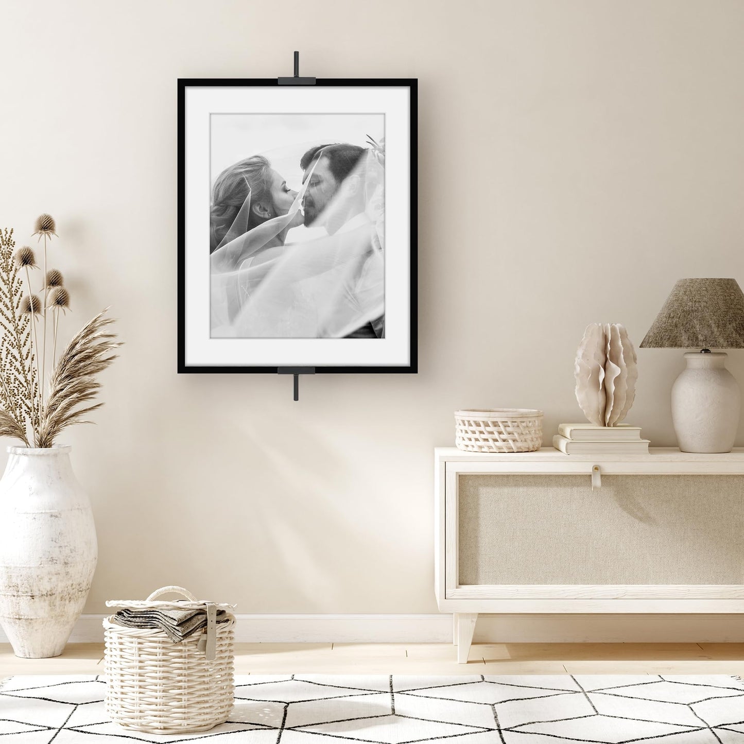 Adjustable Wall Easel | Black | Modern - Premium Quality