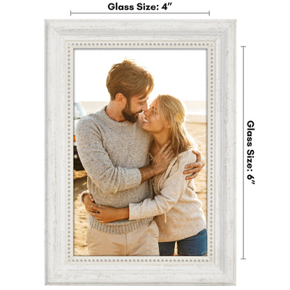4x6 | Vintage Frames | White | Modern - Premium Quality
