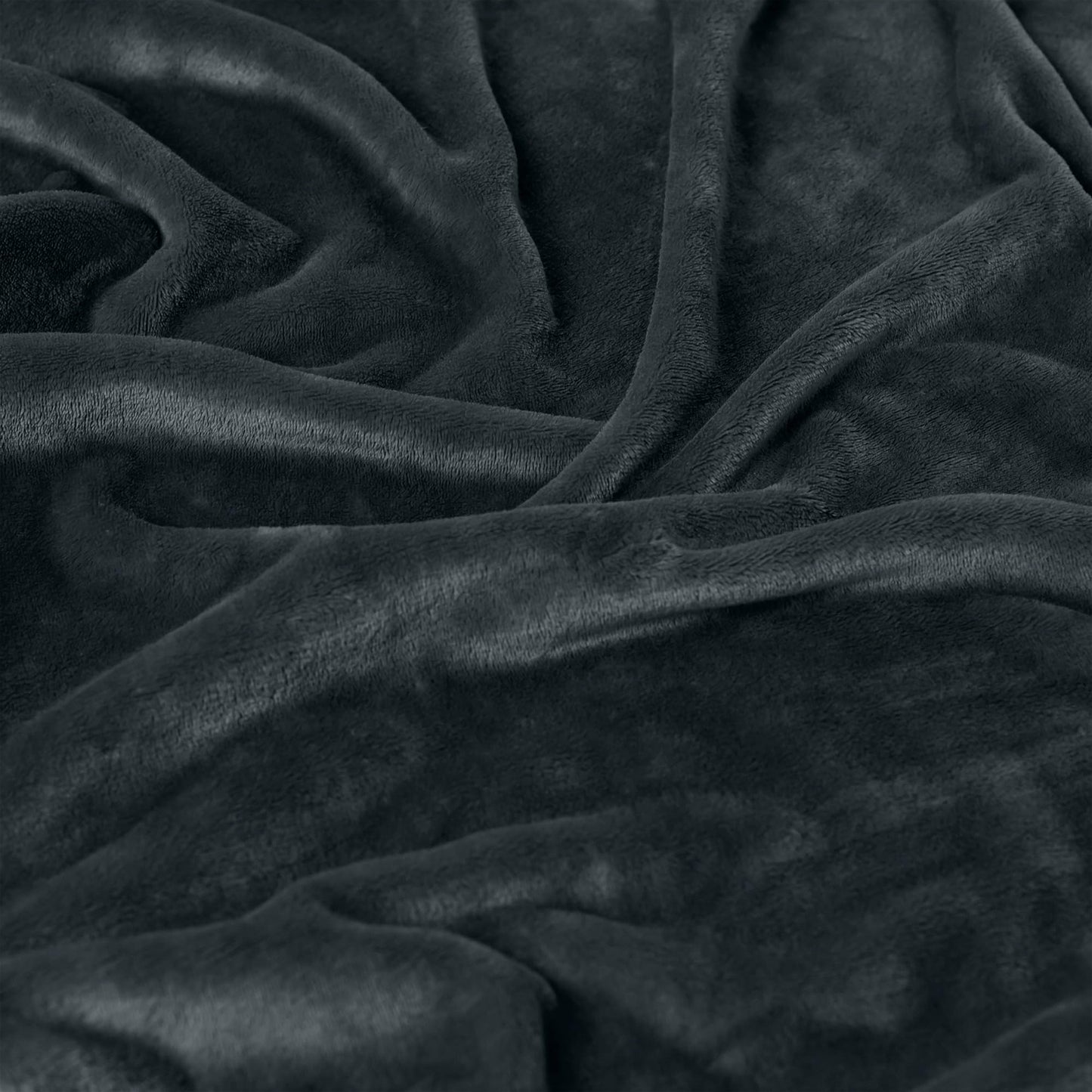 Americanflat 90x90 Fleece Throw Blanket - Soft and Breathable Throw Blanket for Couch, Bed, Chair - Oversized Fleece Blankets Perfect for Home, Bedroom, or Outdoor Use - Gray