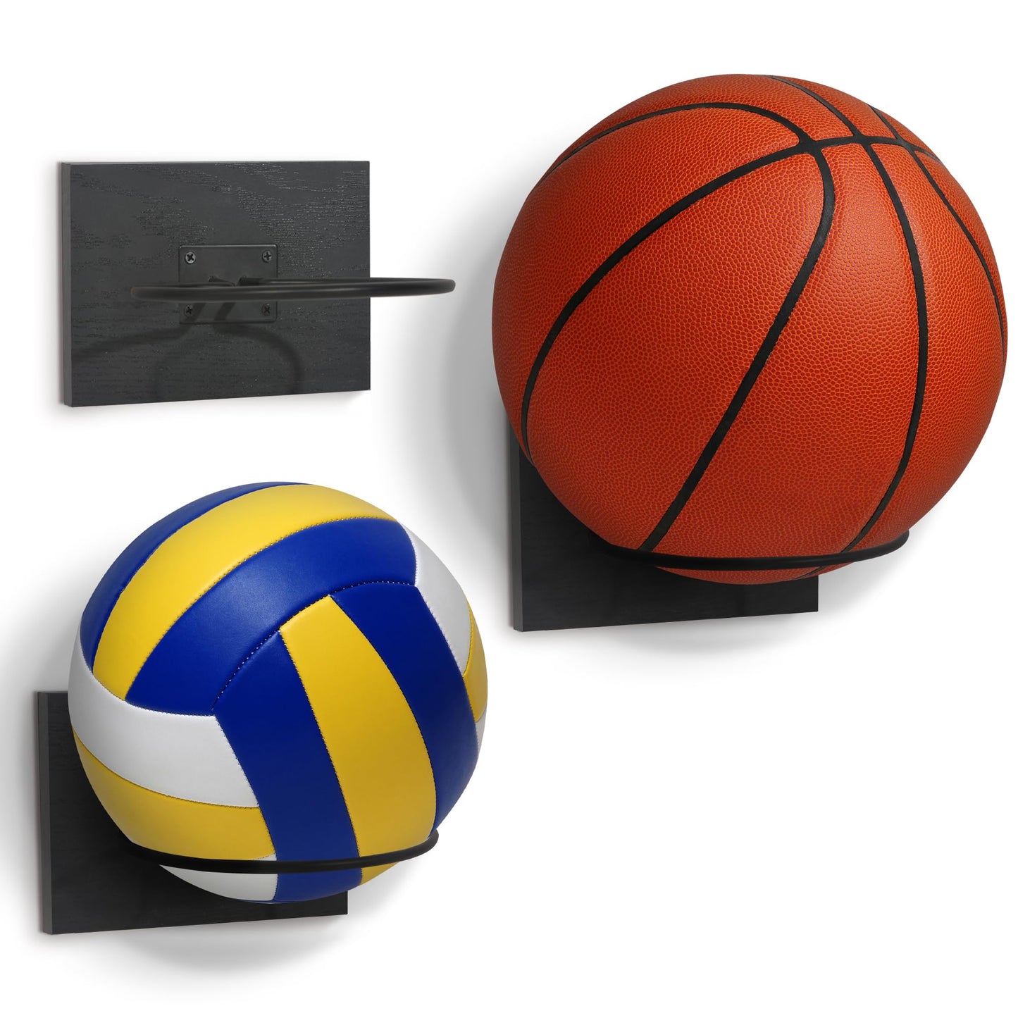 Set of 3 - Sports Ball Display Stands | BSKBLWDBLK3PK