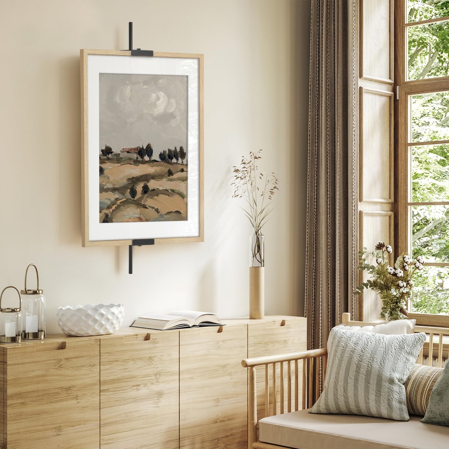 Adjustable Wall Easel | Black | Modern - Premium Quality