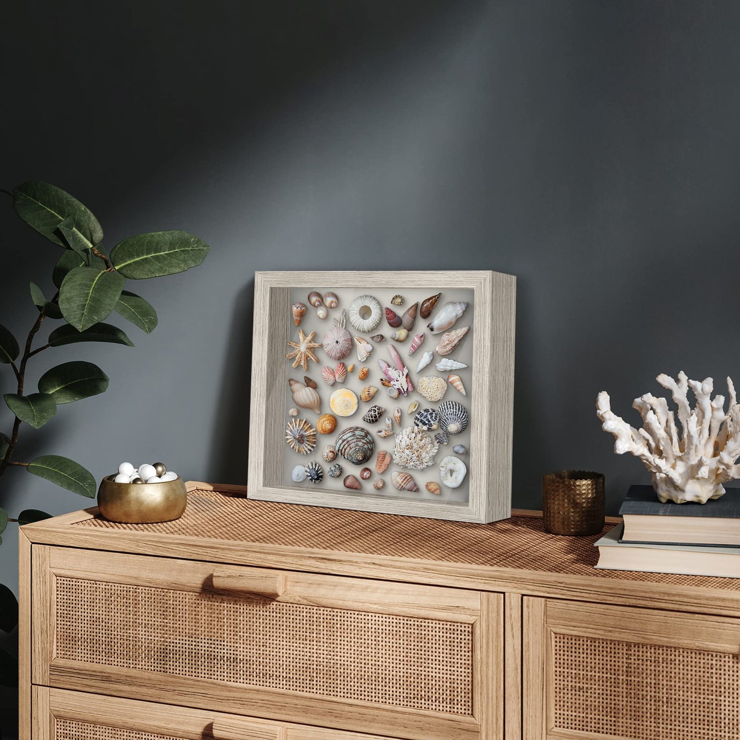 Shadow Box Keepsake Frame | Silhouette Collection | Modern Decor