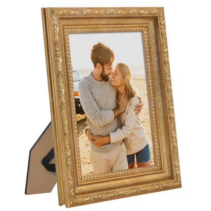 5x7 | Ornate Vintage Frame | Gold | Modern - Premium Quality