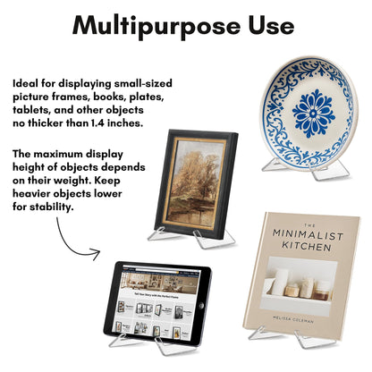 6-Inch | Acrylic Display Stand | Set of 2 | Modern - Premium Quality