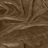 Americanflat 90x90 Fleece Throw Blanket - Soft and Breathable Throw Blanket for Couch, Bed, Chair - Oversized Fleece Blankets Perfect for Home, Bedroom, or Outdoor Use - Brown