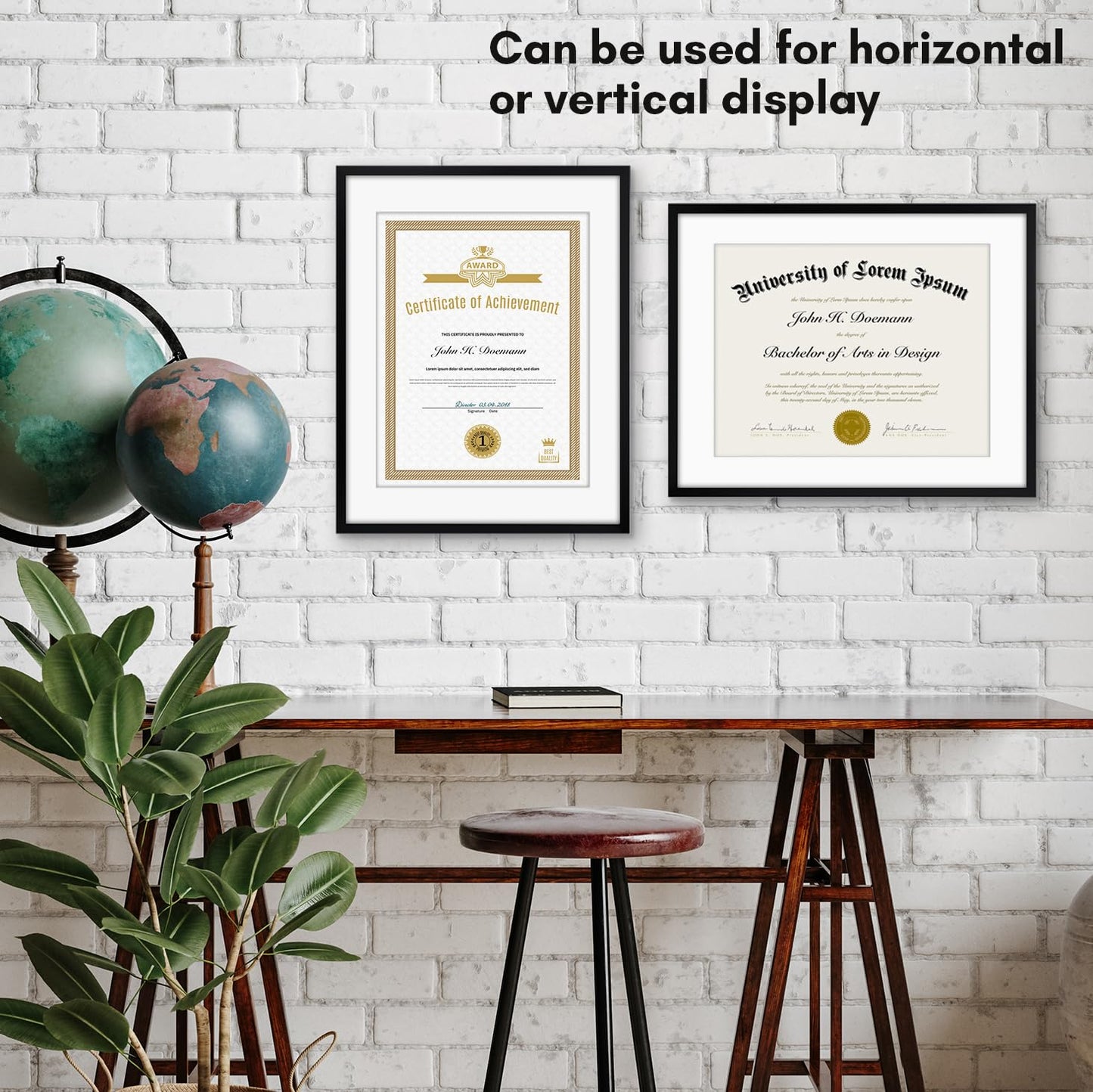 Americanflat Legacy Diploma Frame | With Mat Multi pack | Shatter-Resistant