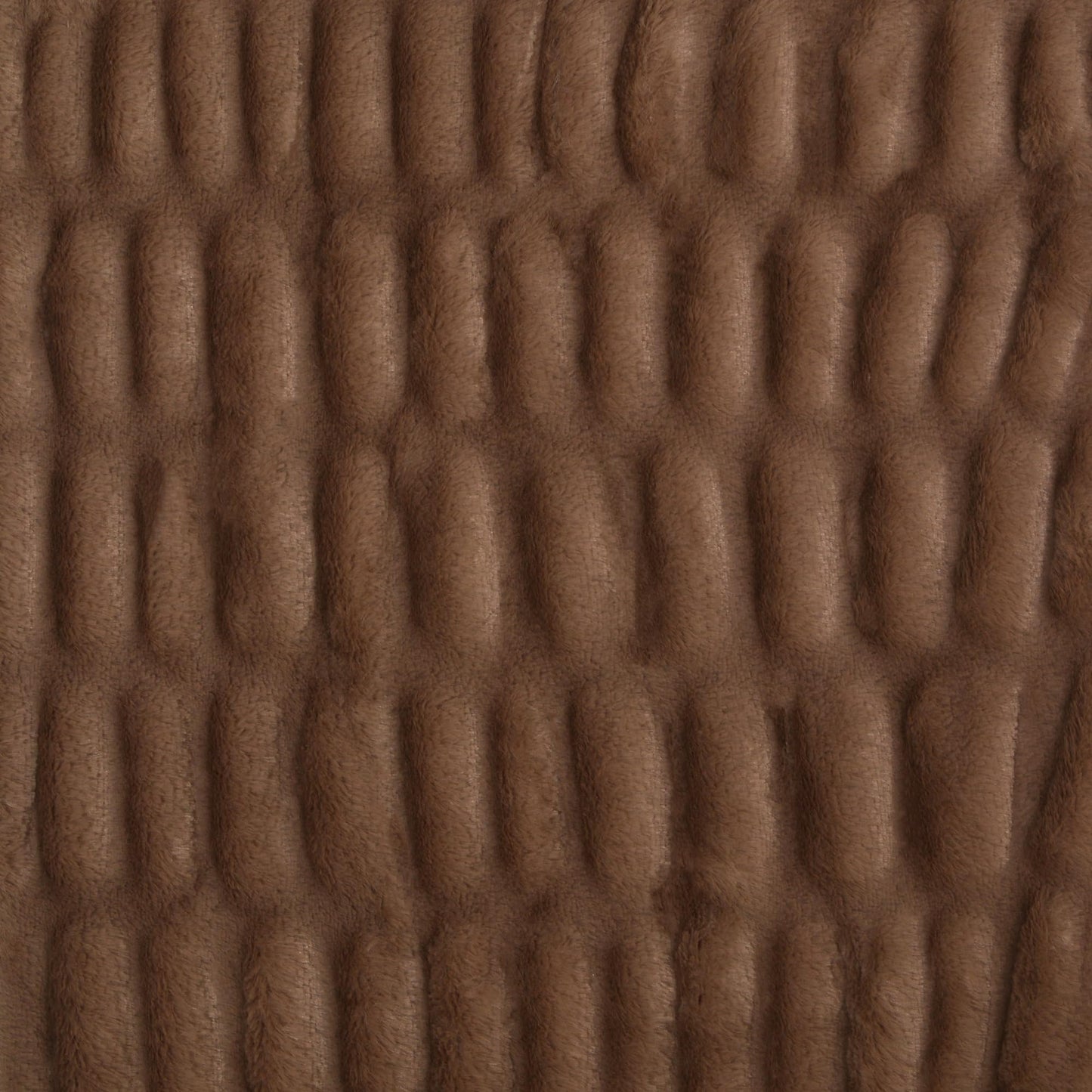 Americanflat 50x60 Rouched Faux Fur Throw Blanket - Soft and Breathable Throw Blanket for Couch, Bed, Chair - Brown Faux Fur Blankets Perfect for Home, Bedroom, or Outdoor Use