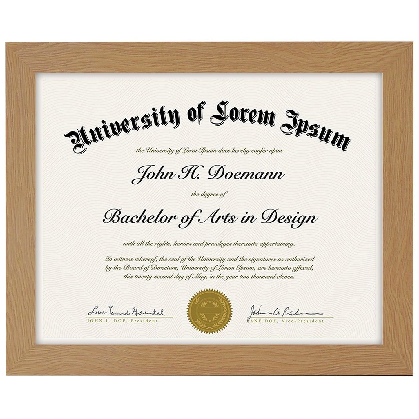 Diploma Frame | Legacy Collection | Modern - Premium Quality Display