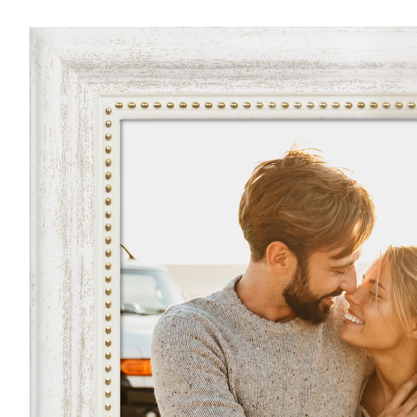 4x6 | Vintage Frames | White Gold | Modern - Premium Quality