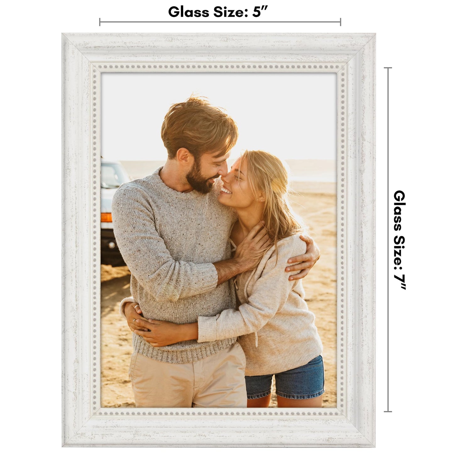 5x7 | Vintage Frames | White | Modern - Premium Quality