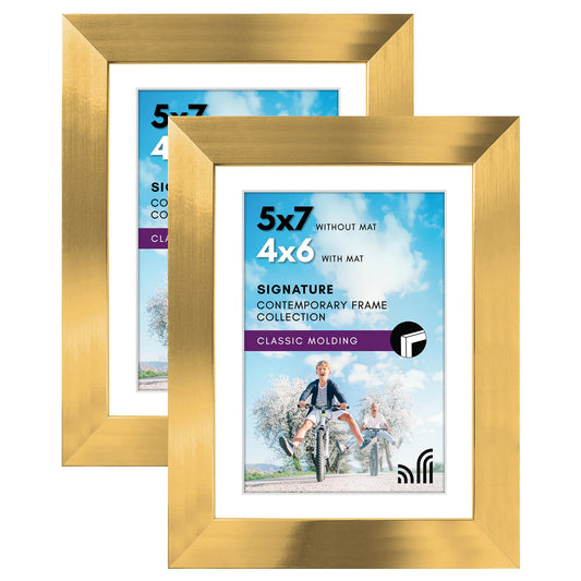 Picture Frame | Signature Collection | Classic Molding | Includes Mat | Multi Pack