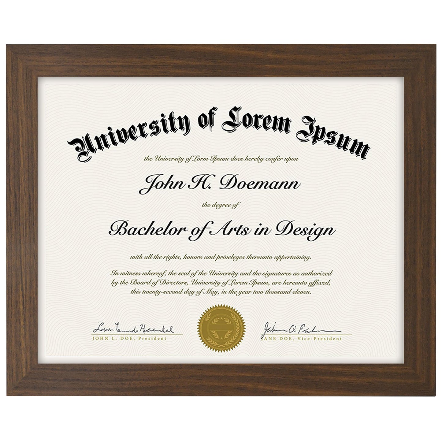 Diploma Frame | Legacy Collection | Modern - Premium Quality Display