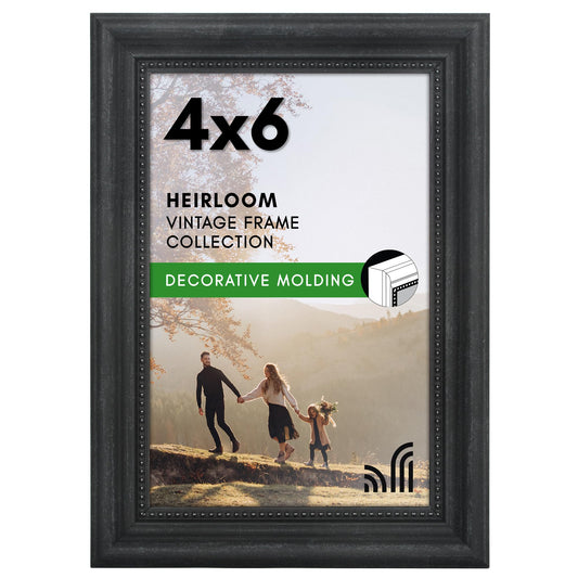 4x6 | Vintage Frames | Black | Modern - Premium Quality