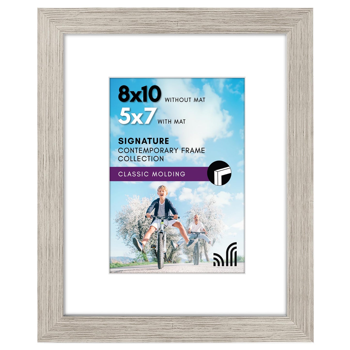 Americanflat Picture Frame | Includes Mat | Classic Molding | Signature Collection