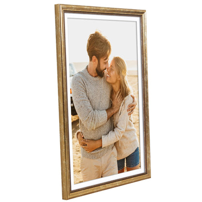12x18 with 11x17 Mat | Vintage Frames | Gold | Modern - Premium Quality