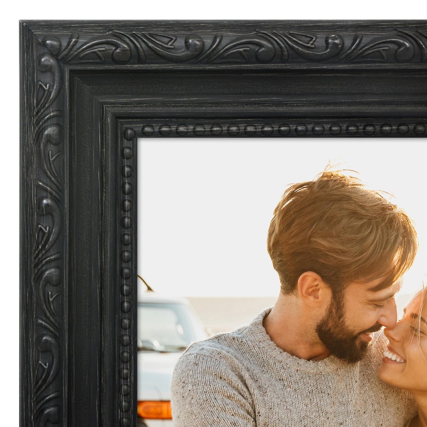 5x7 | Ornate Vintage Frame | Black | Modern - Premium Quality