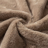 Americanflat 50x60 Double Sided Faux Fur Throw Blanket - Soft and Breathable Throw Blanket for Couch, Bed, Chair - Taupe Faux Fur Blankets Perfect for Home, Bedroom, or Outdoor Use