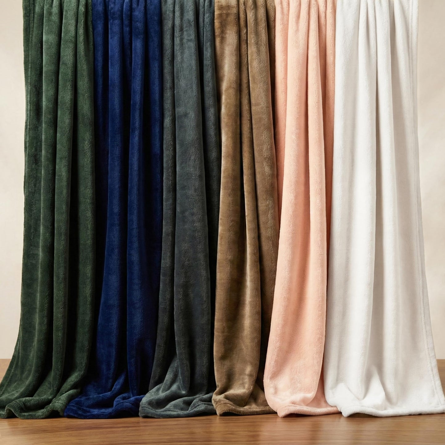 Americanflat 50x60 Fleece Throw Blanket - Soft and Breathable Throw Blanket for Couch, Bed, Chair - Fleece Blankets Perfect for Home, Bedroom, or Outdoor Use - Green