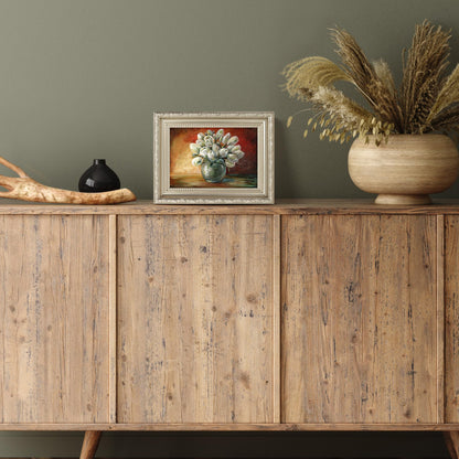 5x7 | Ornate Vintage Frame | Silver | Modern - Premium Quality