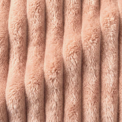 Americanflat 60x80 Faux Fur Throw Blanket - Soft and Breathable Throw Blanket for Couch, Bed, Chair - Pink Faux Fur Blankets Perfect for Home, Bedroom, or Outdoor Use