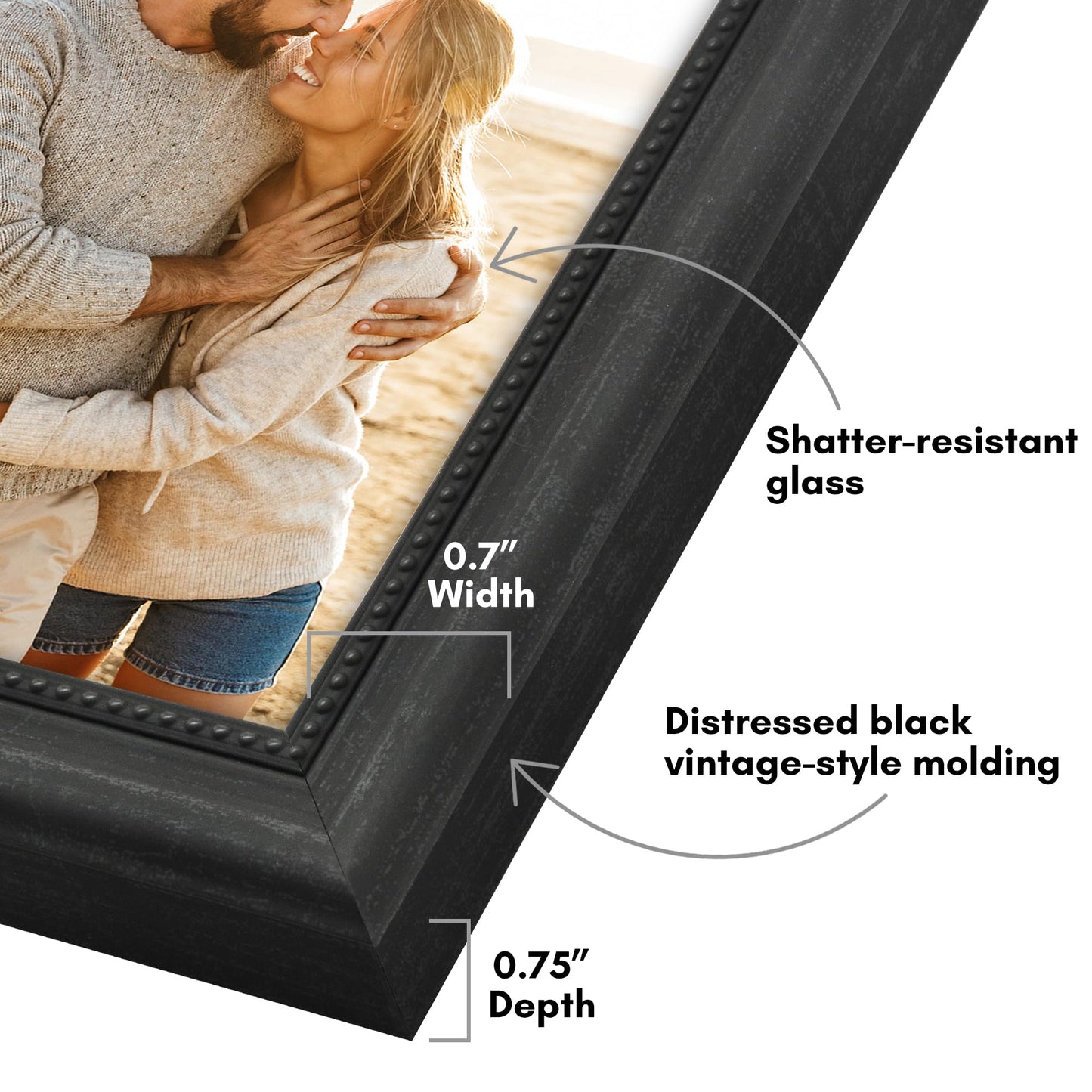 4x6 | Vintage Frames | Black | Modern - Premium Quality