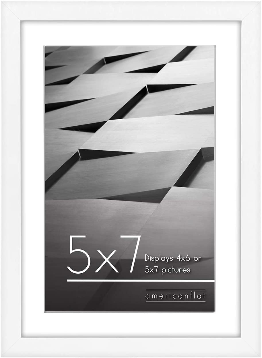 Picture Frame | Includes Mat | Slim Molding | Streamline Collection